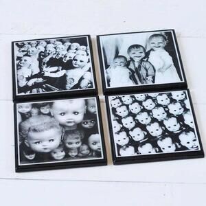 Creepy Doll COASTER SET!